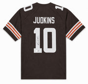Cleveland Browns Quinshon Judkins Autographed Brown Jersey Beckett BAS Witness Stock #267395
