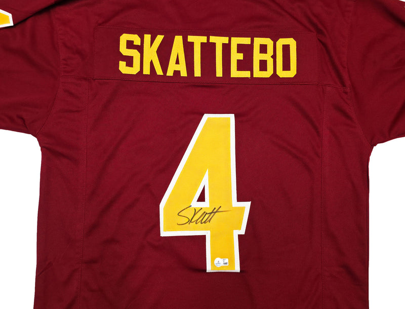 Arizona State Sun Devils Cam Skattebo Autographed Red Jersey Beckett BAS QR Stock #267400