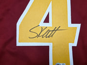Arizona State Sun Devils Cam Skattebo Autographed Red Jersey Beckett BAS QR Stock #267400