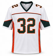 Miami Hurricanes Frank Gore Autographed White Jersey Beckett BAS Witness Stock #267392