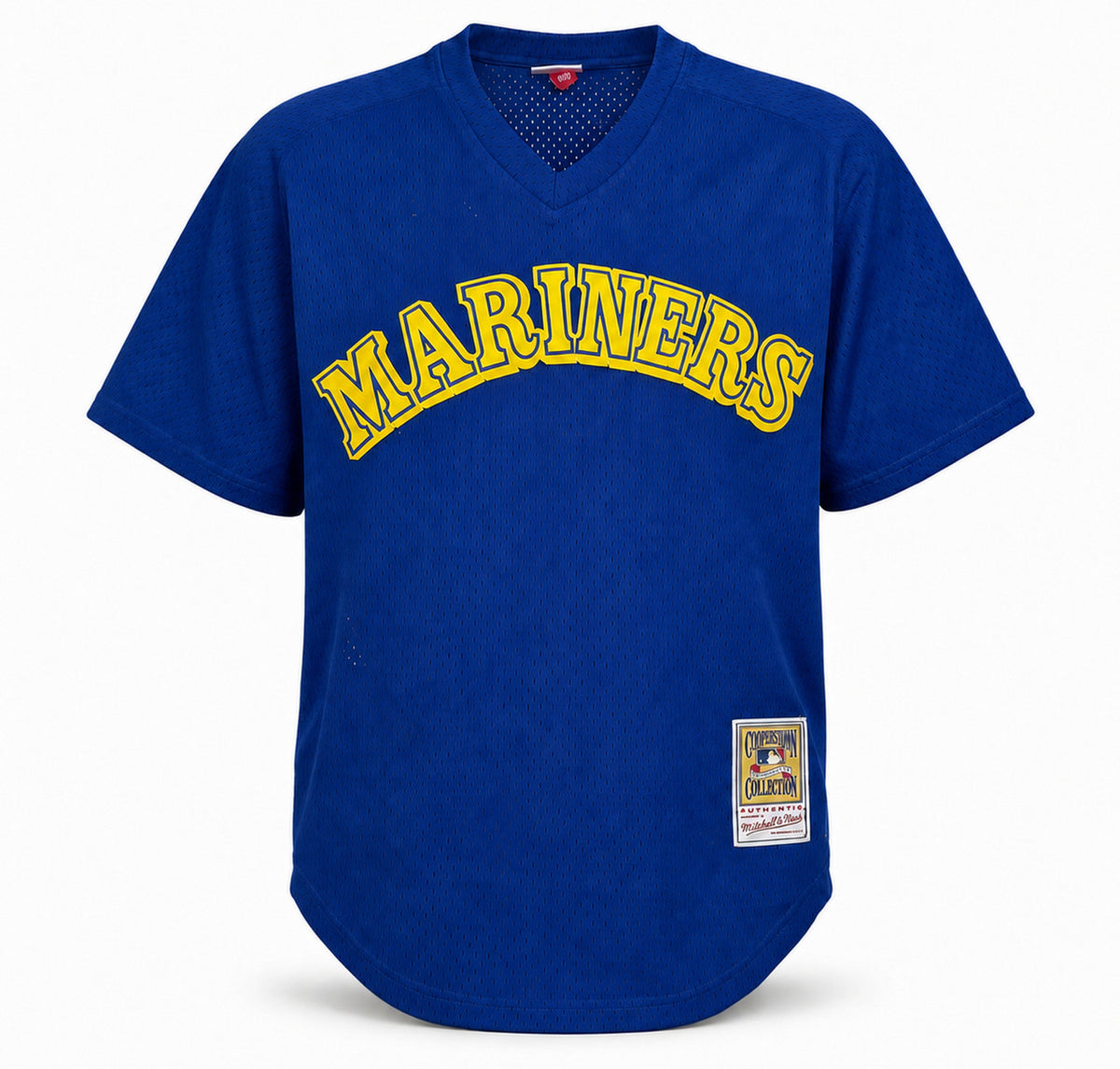 Seattle Mariners Ken Griffey Jr. Autographed Blue Authentic Mitchell & Ness Authentic BP Jersey Size 44 Beckett BAS Witness Stock #267475