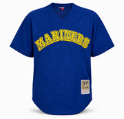 Seattle Mariners Ken Griffey Jr. Autographed Blue Authentic Mitchell & Ness Authentic BP Jersey Size 48 Beckett BAS Witness Stock #267476