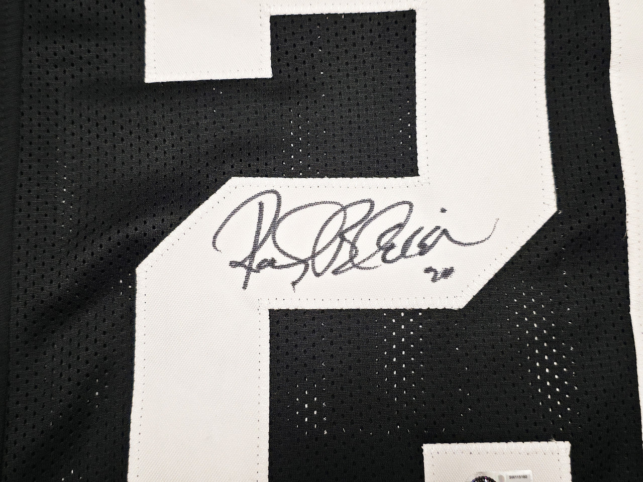 Pittsburgh Steelers Rocky Bleier Autographed Black Jersey "4x SB Champs" Beckett BAS Witness Stock #267504