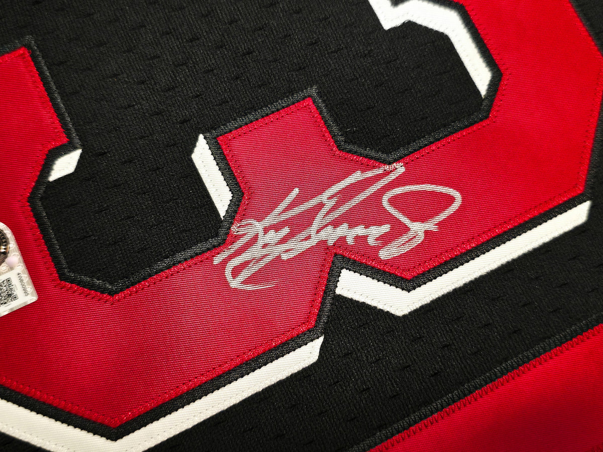 Cincinnati Reds Ken Griffey Jr. Autographed Black Authentic Mitchell & Ness Authentic BP Jersey Size 48 Beckett BAS Witness Stock #267478