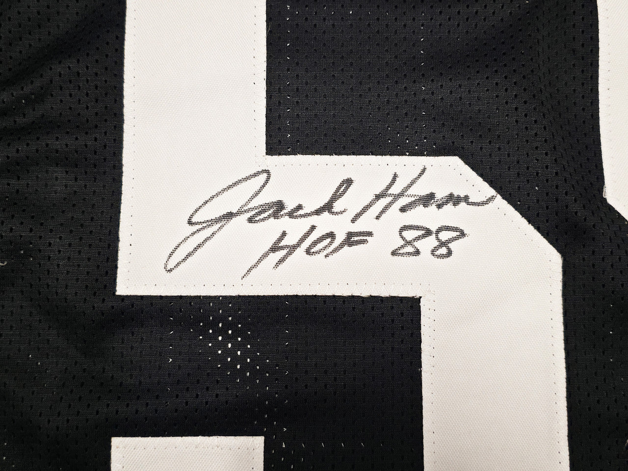 Pittsburgh Steelers Jack Ham Autographed Black Jersey "HOF 88" Beckett BAS Witness Stock #267503