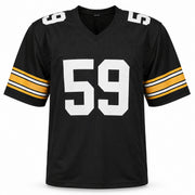 Pittsburgh Steelers Jack Ham Autographed Black Jersey "HOF 88" Beckett BAS Witness Stock #267503
