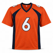 Denver Broncos Jay Cutler Autographed Orange Jersey Beckett BAS Witness Stock #267506