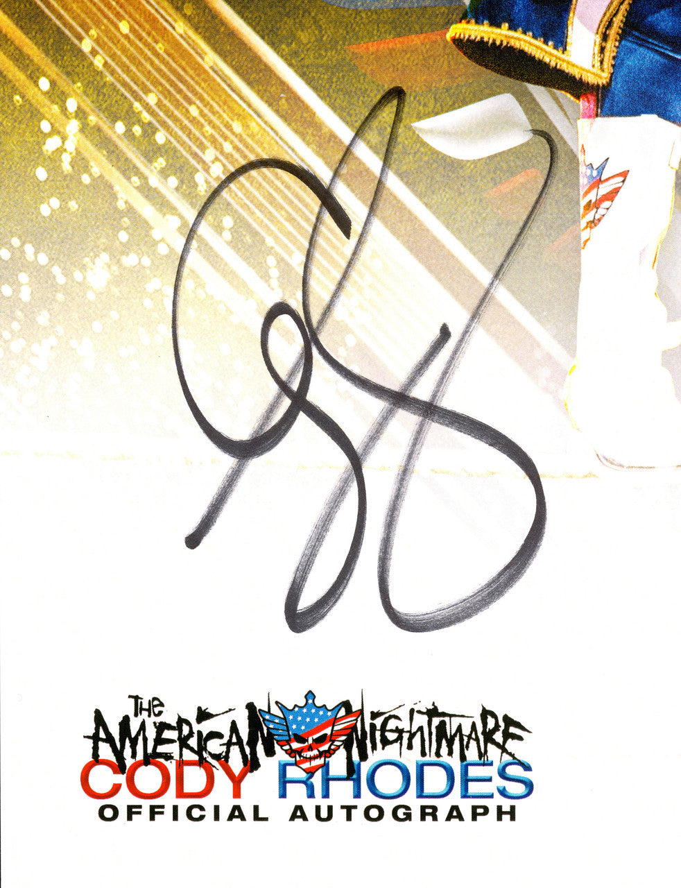 Cody Rhodes Autographed 11x14 Photo WWE The American Nightmare Beckett BAS QR Stock #267585