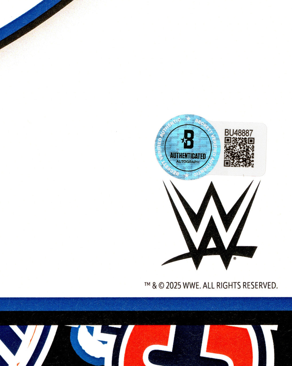 John Cena Autographed 11x14 Photo WWE 2025 Farewell Tour Beckett BAS QR Stock #267590