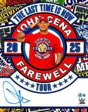 John Cena Autographed 11x14 Photo WWE 2025 Farewell Tour Beckett BAS QR Stock #267591