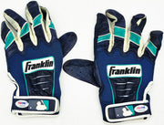 Robinson Cano Autographed Blue & Teal Franklin Game Used Batting Gloves Seattle Mariners PSA/DNA (Dual Signed) Stock #267642