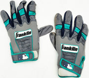 Robinson Cano Autographed Gray & Teal Franklin Game Used Batting Gloves Seattle Mariners PSA/DNA (Dual Signed) Stock #267643