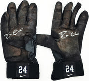 Robinson Cano Autographed Black Nike Diamond Elite Game Used Batting Gloves New York Yankees PSA/DNA (Dual Signed) Stock #267644
