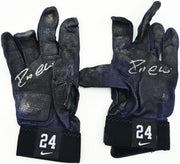 Robinson Cano Autographed Blue & Black Nike Diamond Elite Game Used Batting Gloves New York Yankees PSA/DNA (Dual Signed) Stock #267645