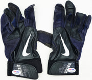 Robinson Cano Autographed Blue & Black Nike Diamond Elite Game Used Batting Gloves New York Yankees PSA/DNA (Dual Signed) Stock #267645
