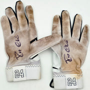 Robinson Cano Autographed White Nike Diamond Elite Game Used Batting Gloves New York Yankees PSA/DNA (Dual Signed) Stock #267647