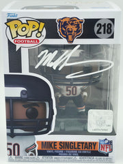 Mike Singletary Autographed Funko #218 Funko Pop Vinyl Figurine Chicago Bears Beckett BAS Witness Stock #253286
