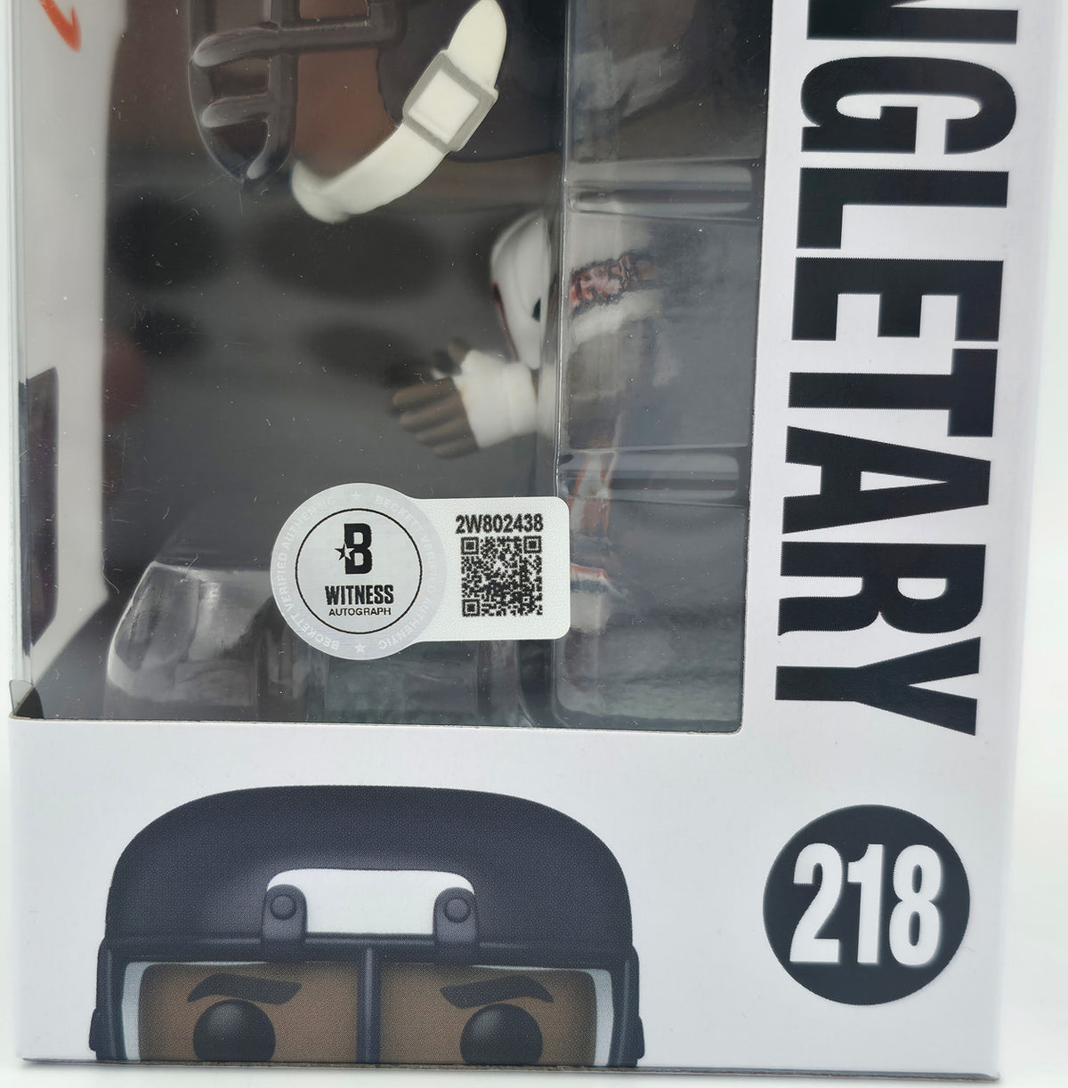 Mike Singletary Autographed Funko #218 Funko Pop Vinyl Figurine Chicago Bears Beckett BAS Witness Stock #253287