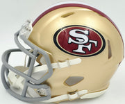 Ricky Pearsall Autographed San Francisco 49ers Gold Speed Mini Helmet Beckett BAS Witness Stock #253313