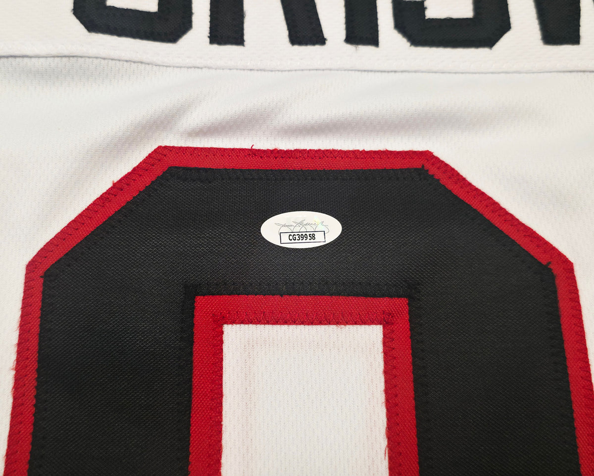 Christmas Vacation Chevy Chase Autographed White Jersey Clark Griswold JSA Stock #252794