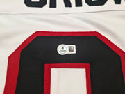 Christmas Vacation Chevy Chase Autographed White Jersey Clark Griswold Beckett BAS QR Stock #252795