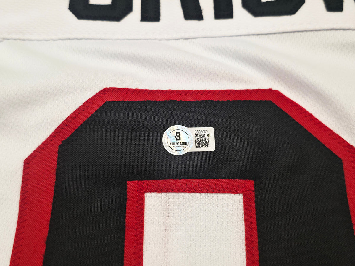 Christmas Vacation Chevy Chase Autographed White Jersey Clark Griswold Beckett BAS QR Stock #252795