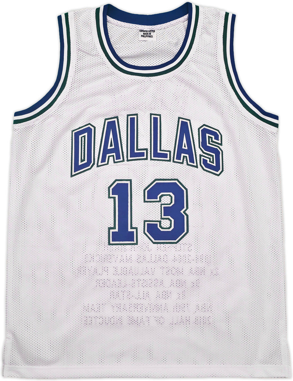 Dallas Mavericks Steve Nash Autographed White Stat Jersey Beckett BAS Witness Stock #252469