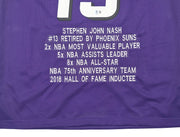 Phoenix Suns Steve Nash Autographed Purple Stat Jersey Beckett BAS Witness Stock #252472