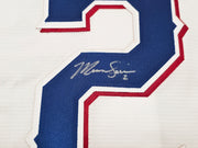 Texas Rangers Marcus Semien Autographed White Nike Jersey Size XL "23 WS Champs" Beckett BAS Witness Stock #252434