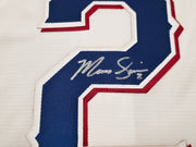 Texas Rangers Marcus Semien Autographed White Nike Jersey Size XXL "23 WS Champs" Beckett BAS Witness Stock #252435