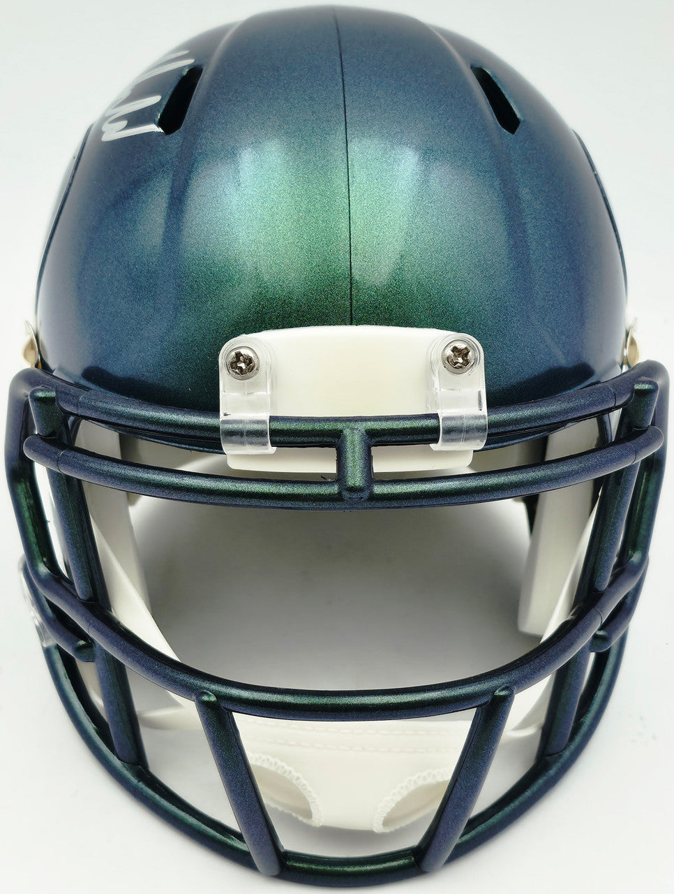 Mike Macdonald Autographed Seattle Seahawks Rivalries Speed Mini Helmet Beckett BAS Witness Stock #267796