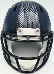 Mike Macdonald Autographed Seattle Seahawks Blue Speed Mini Helmet Beckett BAS Witness Stock #267799
