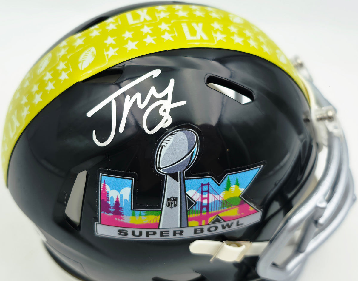 Jason Myers Autographed Seattle Seahawks Black Super Bowl LX Logo Speed Mini Helmet MCS Holo Stock #267831