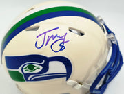 Jason Myers Autographed Seattle Seahawks Cream Retro Speed Mini Helmet MCS Holo Stock #267833