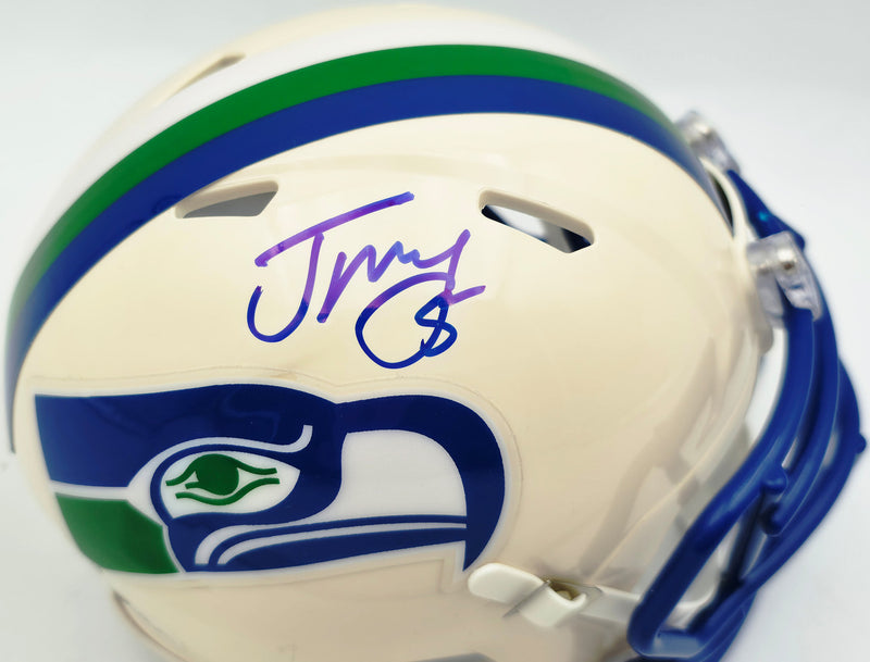 Jason Myers Autographed Seattle Seahawks Cream Retro Speed Mini Helmet MCS Holo Stock #267833