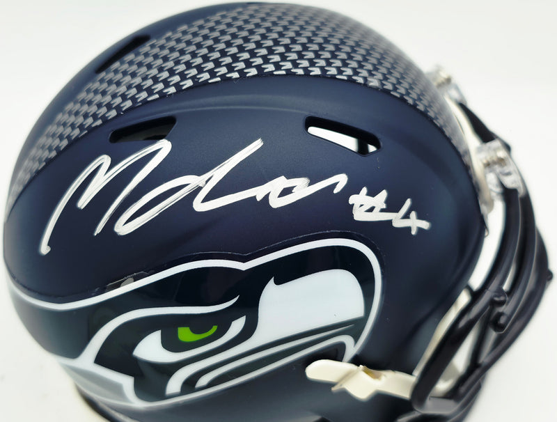 Michael Dickson Autographed Seattle Seahawks Blue Speed Mini Helmet MCS Holo Stock #267839