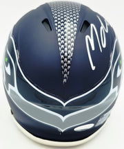 Michael Dickson Autographed Seattle Seahawks Blue Speed Mini Helmet MCS Holo Stock #267839
