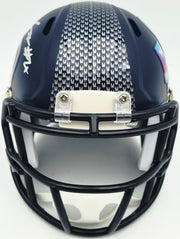 Michael Dickson Autographed Seattle Seahawks Blue Super Bowl LX Champions Logo Speed Mini Helmet MCS Holo Stock #267840