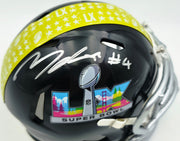Michael Dickson Autographed Seattle Seahawks Black Super Bowl LX Logo Speed Mini Helmet MCS Holo Stock #267841