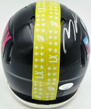 Michael Dickson Autographed Seattle Seahawks Black Super Bowl LX Logo Speed Mini Helmet MCS Holo Stock #267841