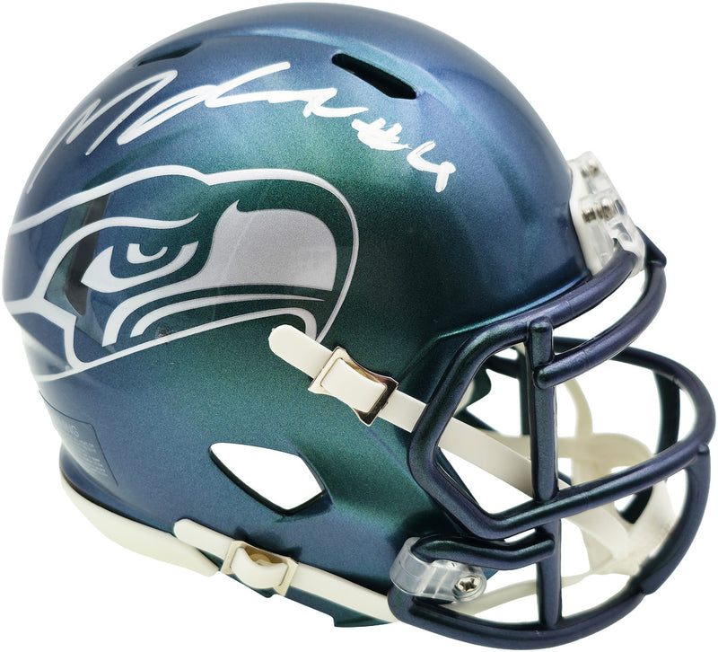 Michael Dickson Autographed Seattle Seahawks Rivalries Speed Mini Helmet MCS Holo Stock #267842