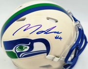 Michael Dickson Autographed Seattle Seahawks Cream Retro Speed Mini Helmet MCS Holo Stock #267843
