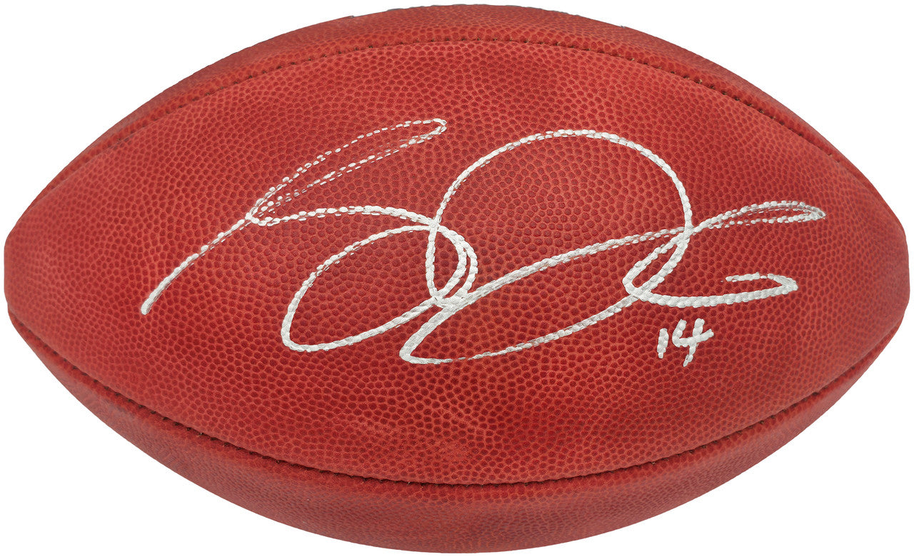 Sam Darnold Autographed Seattle Seahawks Official Super Bowl LX Logo Leather Football Beckett BAS Witness Stock #267770