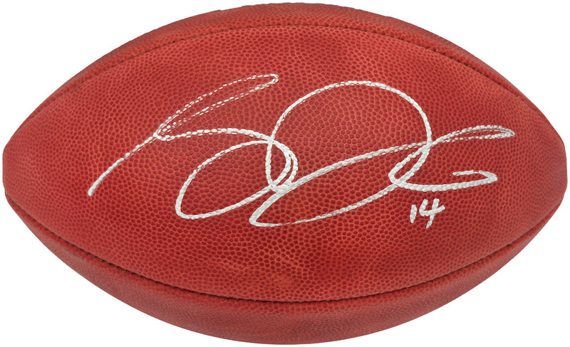 Sam Darnold Autographed Seattle Seahawks Official Super Bowl LX Logo Leather Football Beckett BAS Witness Stock #267770