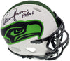 Warren Moon Autographed Seattle Seahawks Lunar Eclipse White Speed Mini Helmet "HOF 06" MCS Holo Stock #196471