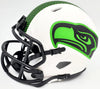 Warren Moon Autographed Seattle Seahawks Lunar Eclipse White Speed Mini Helmet "HOF 06" MCS Holo Stock #196471