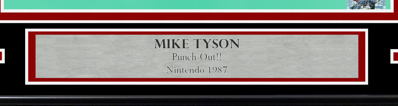 Mike Tyson Autographed Framed 11x14 Photo Nintendo Punch-Out!! Beckett BAS QR Stock #249479