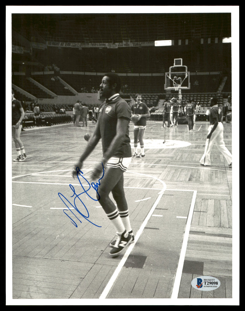 M.L. ML Carr Autographed 8x10 Photo Boston Celtics Vintage Beckett BAS #T29098