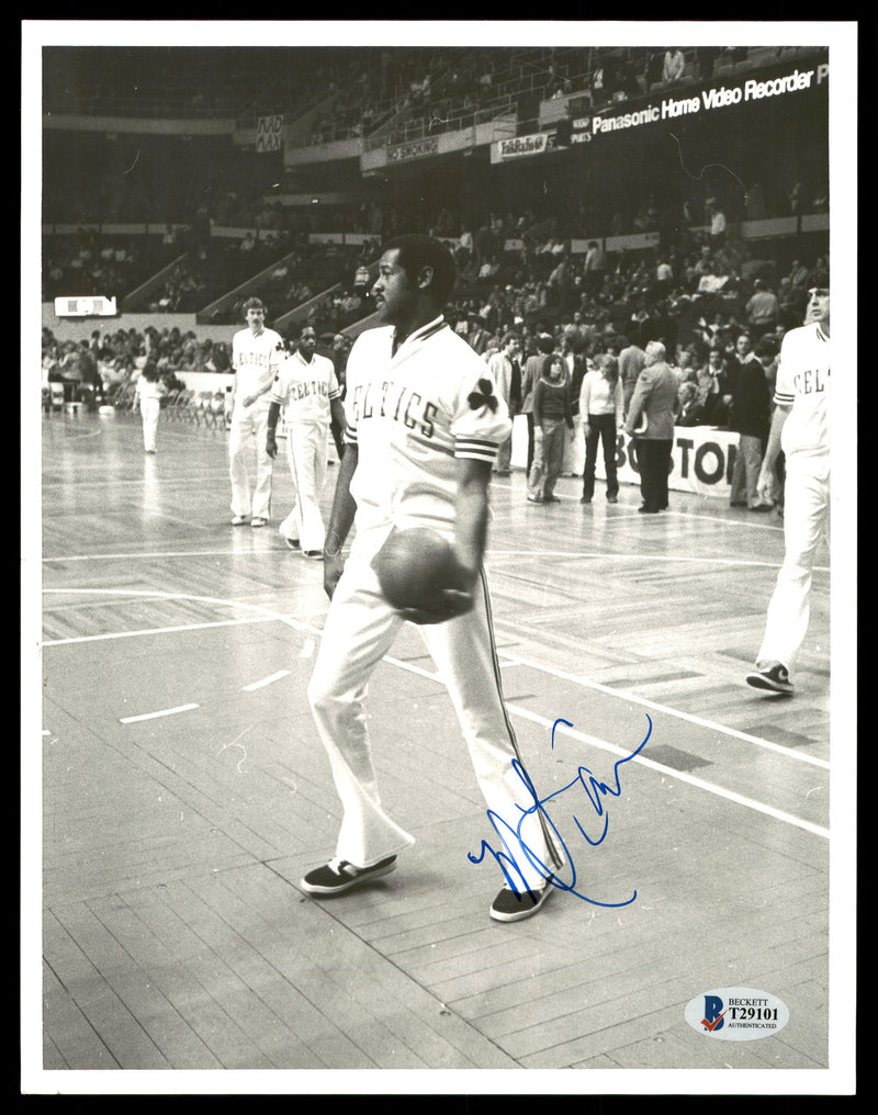 M.L. ML Carr Autographed 8x10 Photo Boston Celtics Vintage Beckett BAS #T29101