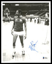 M.L. ML Carr Autographed 8x10 Photo Boston Celtics Vintage Beckett BAS #T29103